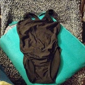 Blk Full Pc. Swim Suit